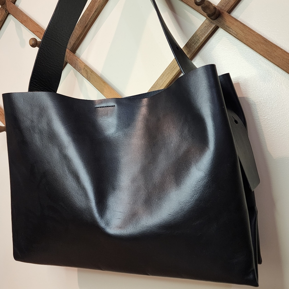 COS Black Leather Tote Bag - Picture 2 of 16